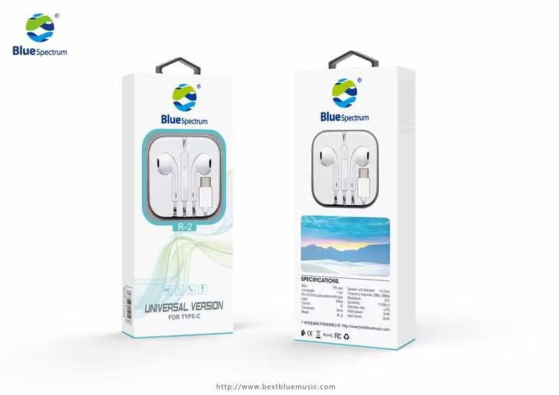 Wire Earphone White from Blue Spectrum R2